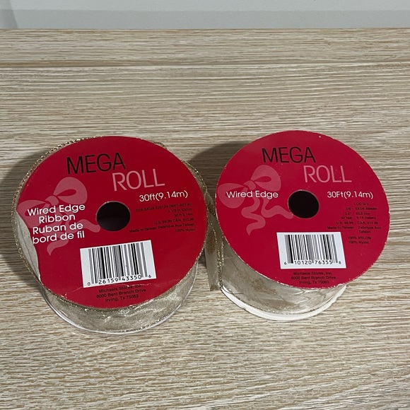 8 Mega Roll , Ribbon red, gold, silver - Picture 6 of 16